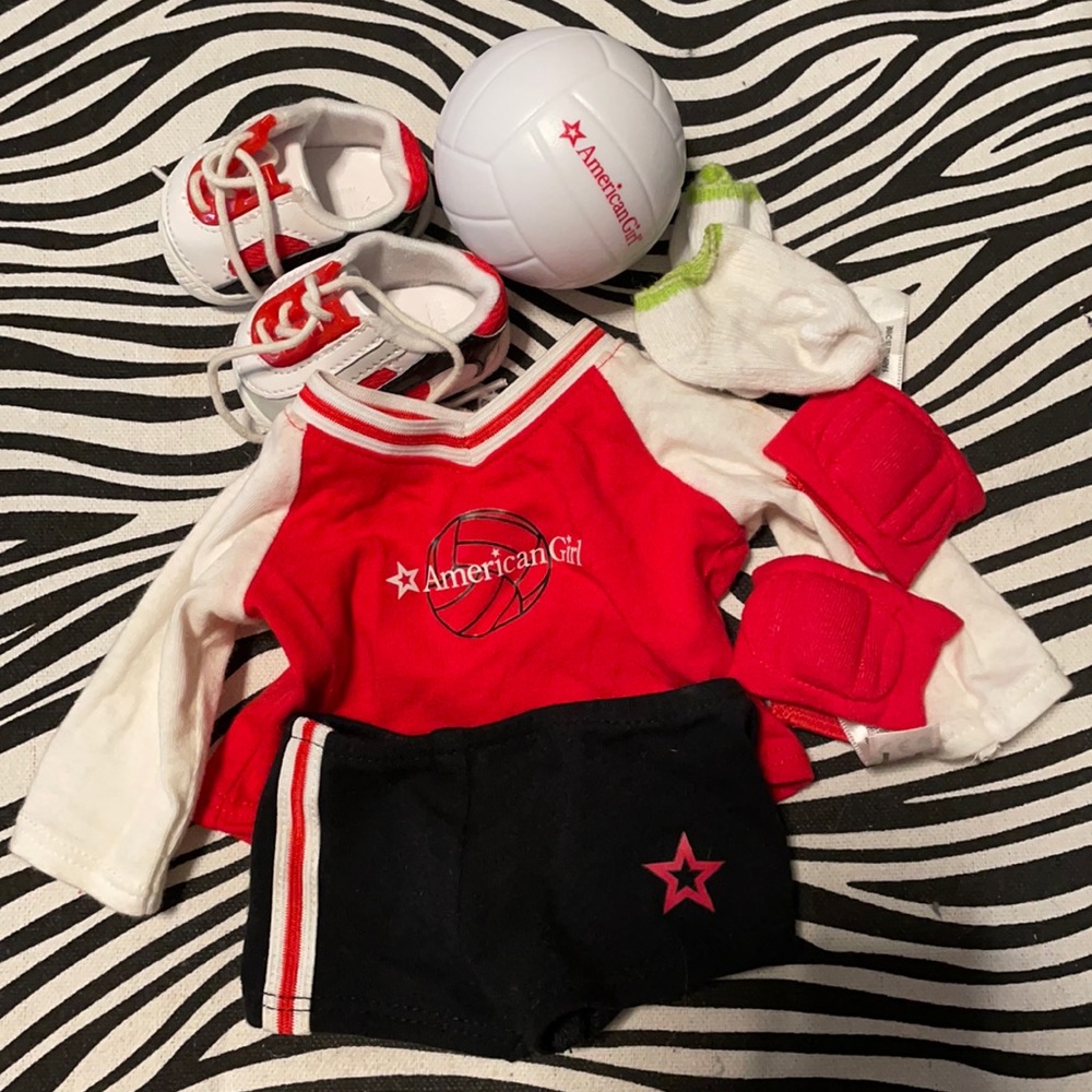 American Girl Volleyball outfit set